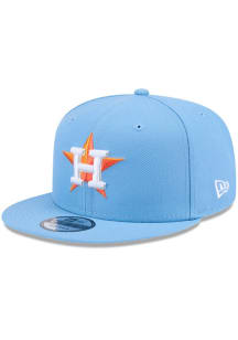 New Era Houston Astros Light Blue Evergreen 9FIFTY Mens Snapback Hat
