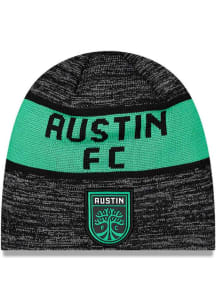 New Era Austin FC Black 2025 Kick Off Beanie Mens Knit Hat