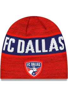New Era FC Dallas Red 2025 Kick Off Beanie Mens Knit Hat