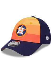 New Era Houston Astros 2025 Batting Practice Stretch  9FORTY Adjustable Hat - Navy Blue