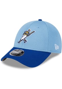 New Era Milwaukee Brewers 2025 Batting Practice Stretch  9FORTY Adjustable Hat - Light Blue