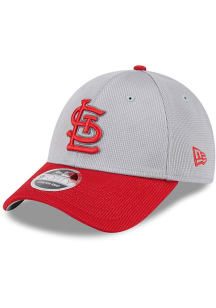 New Era St Louis Cardinals 2025 Batting Practice Stretch  9FORTY Adjustable Hat - Grey