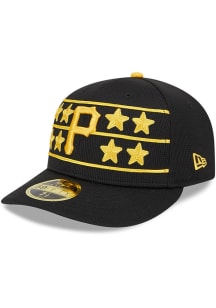 New Era Pittsburgh Pirates Mens Black 2025 Batting Practice 59FIFTY Fitted Hat
