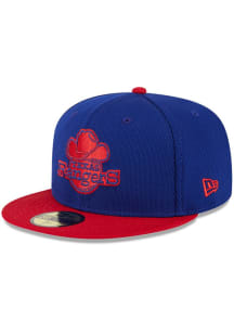 New Era Texas Rangers Mens Blue 2025 Clubhouse Modern Crown 59FIFTY Fitted Hat