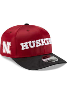New Era Red Nebraska Cornhuskers 2T Satin 9SEVENTY Stretch Snap Adjustable Hat