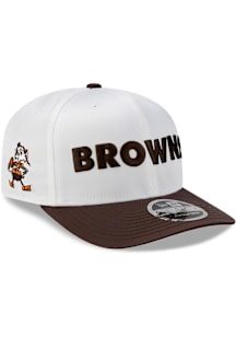 New Era Cleveland Browns 2T Retro Elf Satin 9SEVENTY Stretch Snap Adjustable Hat - Brown