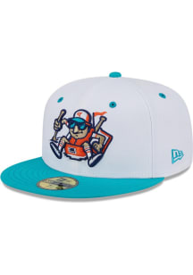New Era Tulsa Drillers Mens White 2025 Theme Night 59FIFTY Fitted Hat