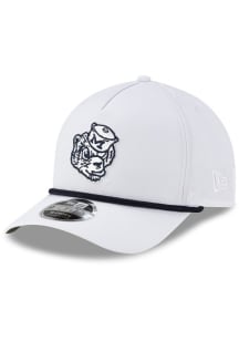 New Era White Michigan Wolverines Vault Rope 9FORTY M CROWN Adjustable Hat