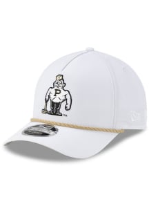 New Era White Purdue Boilermakers Rope 9FORTY M CROWN Adjustable Hat