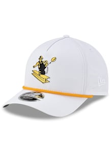 New Era Pittsburgh Steelers Retro Rope 9FORTY M CROWN Adjustable Hat - White