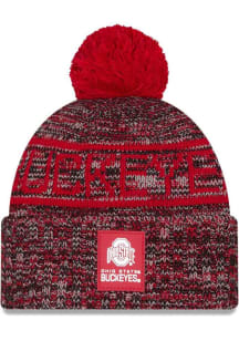 Ohio State Buckeyes New Era 25 COLFB SLCW SPORT KNIT Mens Knit Hat - Red