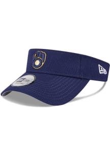 New Era Milwaukee Brewers Mens Navy Blue 2025 Spring Training Adjustable Visor