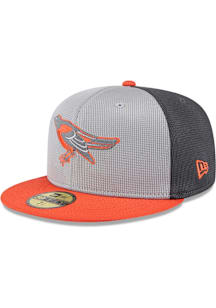 New Era Baltimore Orioles Grey 2025 Batting Practice JR 59FIFTY Youth Fitted Hat