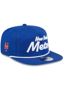 New Era New York Mets Blue Team Text Golfer Mens Snapback Hat