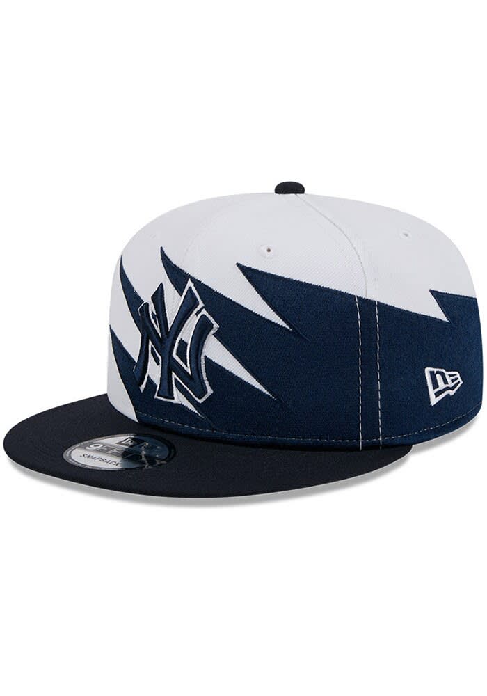 New York Yankees New Era White Jagged 9FIFTY Snapback Hat - 59037091