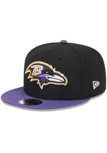 New Era Baltimore Ravens Black Evergreen 2T 9FIFTY Mens Snapback Hat