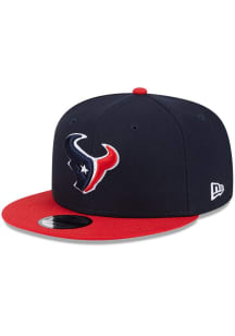 New Era Houston Texans Navy Blue Evergreen 2T 9FIFTY Mens Snapback Hat