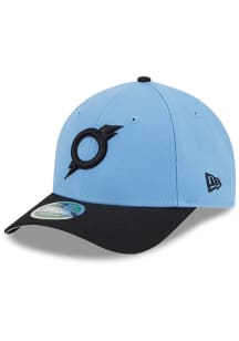 New Era Omaha Storm Chasers Player Replica M Crown 9FORTY Adjustable Hat - Light Blue