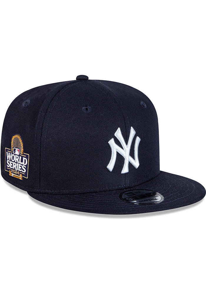 New York Yankees New Era 2024 World Series Side Patch 9FIFTY Snapback Hat NAVY