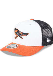 New Era Baltimore Orioles 2025 Batting Practice Stretch  9SEVENTY Adjustable Hat - White