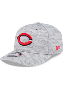 New Era Cincinnati Reds 2025 Clubhouse Stretch  9SEVENTY Adjustable Hat - Grey