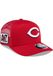 New Era Cincinnati Reds 2025 Spring Training 9SEVENTY Stretch Adjustable Hat - Red