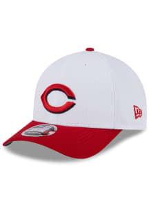 New Era Cincinnati Reds 2025 Clubhouse Modern Crown 9FORTY Adjustable Hat - White