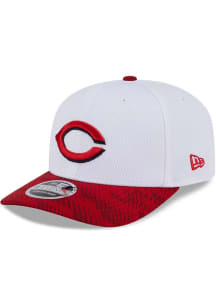 New Era Cincinnati Reds 2025 Clubhouse Alt Stretch  9SEVENTY Adjustable Hat - White