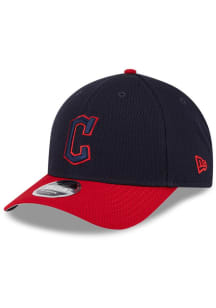 New Era Cleveland Guardians 2025 Clubhouse Modern Crown 9FORTY Adjustable Hat - Navy Blue
