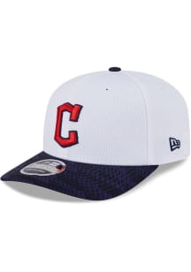 New Era Cleveland Guardians 2025 Clubhouse Alt Stretch 9SEVENTY Adjustable Hat - White