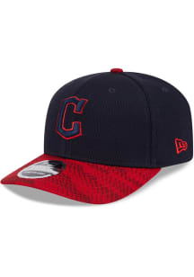 New Era Cleveland Guardians 2025 Clubhouse Alt Stretch  9SEVENTY Adjustable Hat - Navy Blue