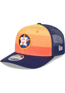 New Era Houston Astros 2025 Batting Practice Stretch  9SEVENTY Adjustable Hat - Navy Blue