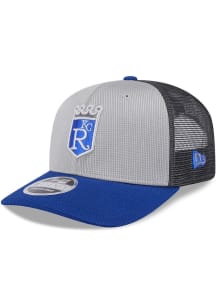 New Era Kansas City Royals 2025 Batting Practice Stretch  9SEVENTY Adjustable Hat - Grey
