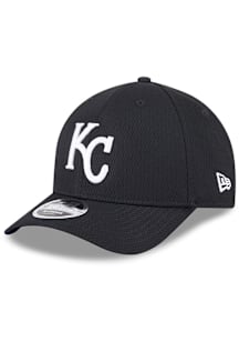 New Era Kansas City Royals 2025 Clubhouse Modern Crown 9FORTY Adjustable Hat - Black