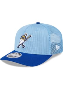 New Era Milwaukee Brewers 2025 Batting Practice Stretch  9SEVENTY Adjustable Hat - Light Blue