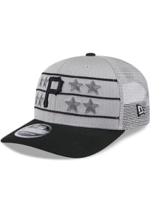 New Era Pittsburgh Pirates 2025 Batting Practice Stretch  9SEVENTY Adjustable Hat - Grey