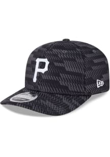 New Era Pittsburgh Pirates 2025 Clubhouse Alt Stretch  9SEVENTY Adjustable Hat - Black