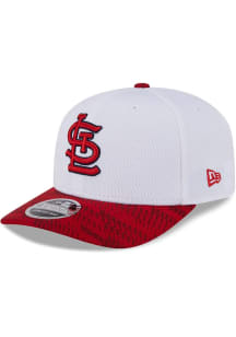 New Era St Louis Cardinals 2025 Clubhouse Alt Stretch  9SEVENTY Adjustable Hat - White