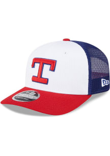 New Era Texas Rangers 2025 Batting Practice Stretch  9SEVENTY Adjustable Hat - Blue