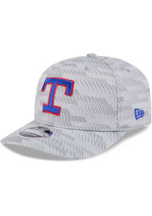 New Era Texas Rangers 2025 Clubhouse Stretch  9SEVENTY Adjustable Hat - Grey