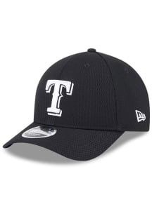 New Era Texas Rangers 2025 Clubhouse Modern Crown 9FORTY Adjustable Hat - Black