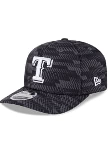 New Era Texas Rangers 2025 Clubhouse Alt Stretch  9SEVENTY Adjustable Hat - Black