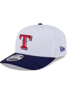 New Era Texas Rangers 2025 Clubhouse Alt Stretch  9SEVENTY Adjustable Hat - White