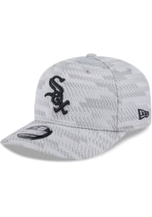 New Era Chicago White Sox 2025 Clubhouse Stretch  9SEVENTY Adjustable Hat - Grey