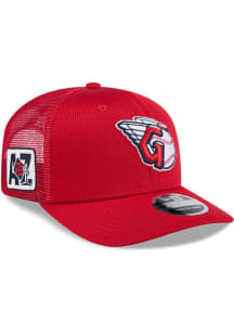New Era Cleveland Guardians 2025 Spring Training 9SEVENTY Stretch Adjustable Hat - Red