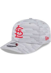 New Era St Louis Cardinals 2025 Clubhouse Stretch  9SEVENTY Adjustable Hat - Grey
