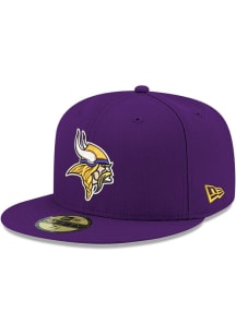New Era Minnesota Vikings Mens Purple 59FIFTY Fitted Hat