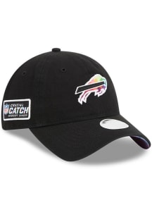 New Era Buffalo Bills Black 2023 Crucial Catch W 9TWENTY Womens Adjustable Hat