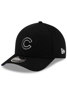 New Era Chicago Cubs 2025 Clubhouse Modern Crown 9FORTY Adjustable Hat - Black