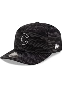 New Era Chicago Cubs 2025 Clubhouse Alt Stretch Snap 9SEVENTY Adjustable Hat - Black